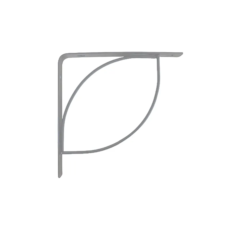 STACK SHELF BRACKET BSY092020-13G GRAY IRON BRACKET OVAL